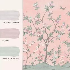 Laura Ashley Eglantine Blush Trail Matt Mural -Laura Ashley Sales Store laura ashley eglantine blush trail matt mural5011583468779 03t