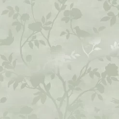 Laura Ashley Eglantine Silhouette Eau De Nil Trail Smooth Wallpaper