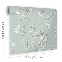 Laura Ashley Elderwood Duck Egg Floral Smooth Wallpaper -Laura Ashley Sales Store laura ashley elderwood duck egg floral smooth wallpaper5011583466799 02t bq