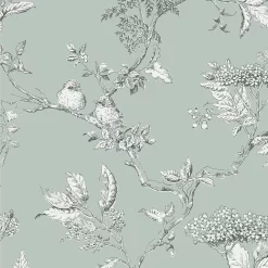 Laura Ashley Elderwood Duck Egg Floral Smooth Wallpaper -Laura Ashley Sales Store laura ashley elderwood duck egg floral smooth wallpaper5011583466799 37c bq
