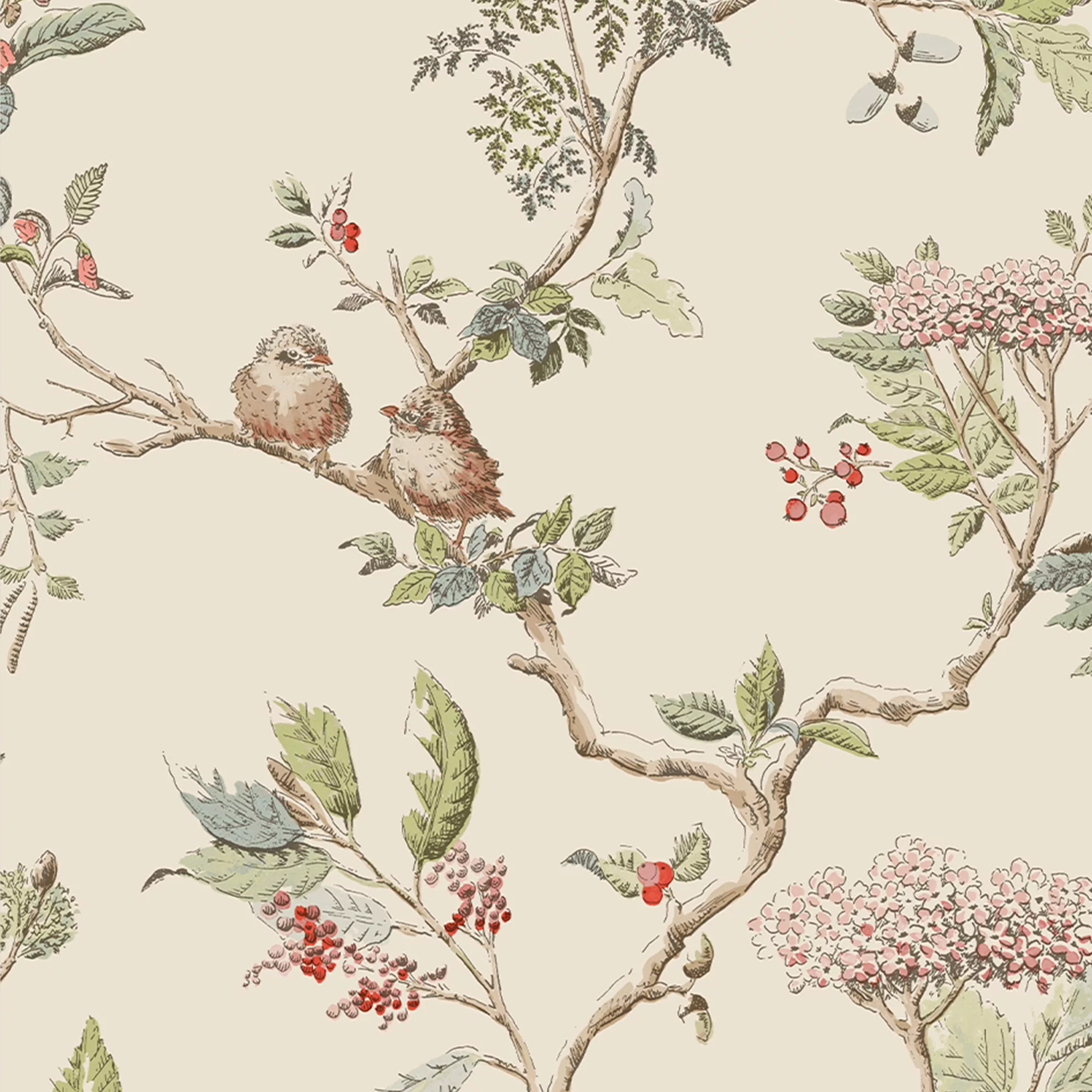 Laura Ashley Elderwood Neutral Floral Smooth Wallpaper 3 Laura Ashley Elderwood Neutral Floral Smooth Wallpaper - Image 3