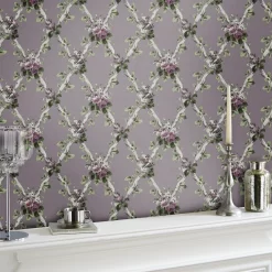 Laura Ashley Elwyn Grape Floral Smooth Wallpaper -Laura Ashley Sales Store laura ashley elwyn grape floral smooth wallpaper5011583493047 20i bq