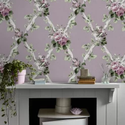 Laura Ashley Elwyn Grape Floral Smooth Wallpaper -Laura Ashley Sales Store laura ashley elwyn grape floral smooth wallpaper5011583493047 21i bq
