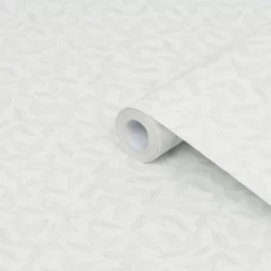 Laura Ashley Erwood Eau De Nil Leaves Smooth Wallpaper