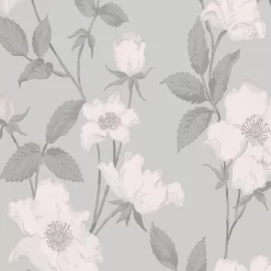 Laura Ashley Fleurir Smoke Green Floral Smooth Wallpaper 8 Laura Ashley Fleurir Smoke Green Floral Smooth Wallpaper -Laura Ashley Sales Store laura ashley fleurir smoke green floral smooth wallpaper5011583487077 37c bq