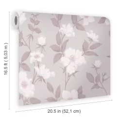 Laura Ashley Fleurir Sugared Violet Floral Smooth Wallpaper 11 Laura Ashley Fleurir Sugared Violet Floral Smooth Wallpaper -Laura Ashley Sales Store laura ashley fleurir sugared violet floral smooth wallpaper5011583487107 02t bq