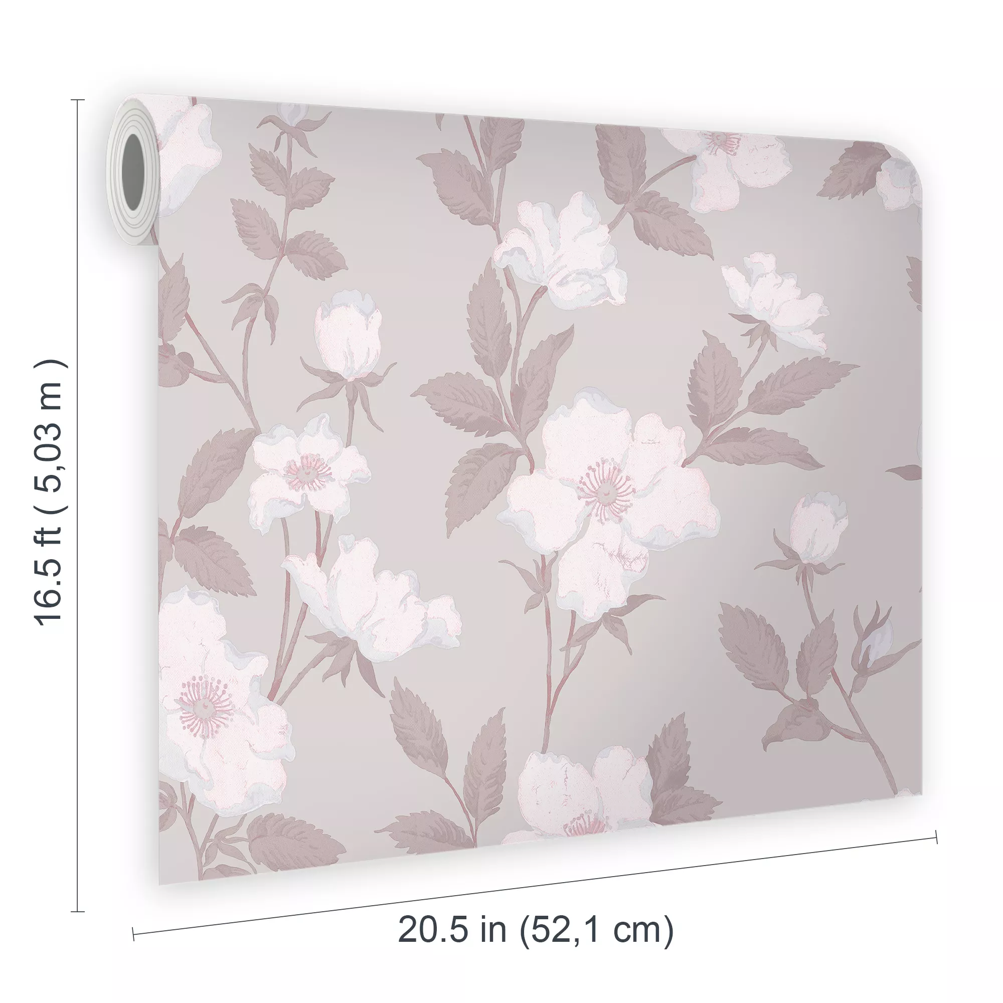 Laura Ashley Fleurir Sugared Violet Floral Smooth Wallpaper 6 Laura Ashley Fleurir Sugared Violet Floral Smooth Wallpaper - Image 6