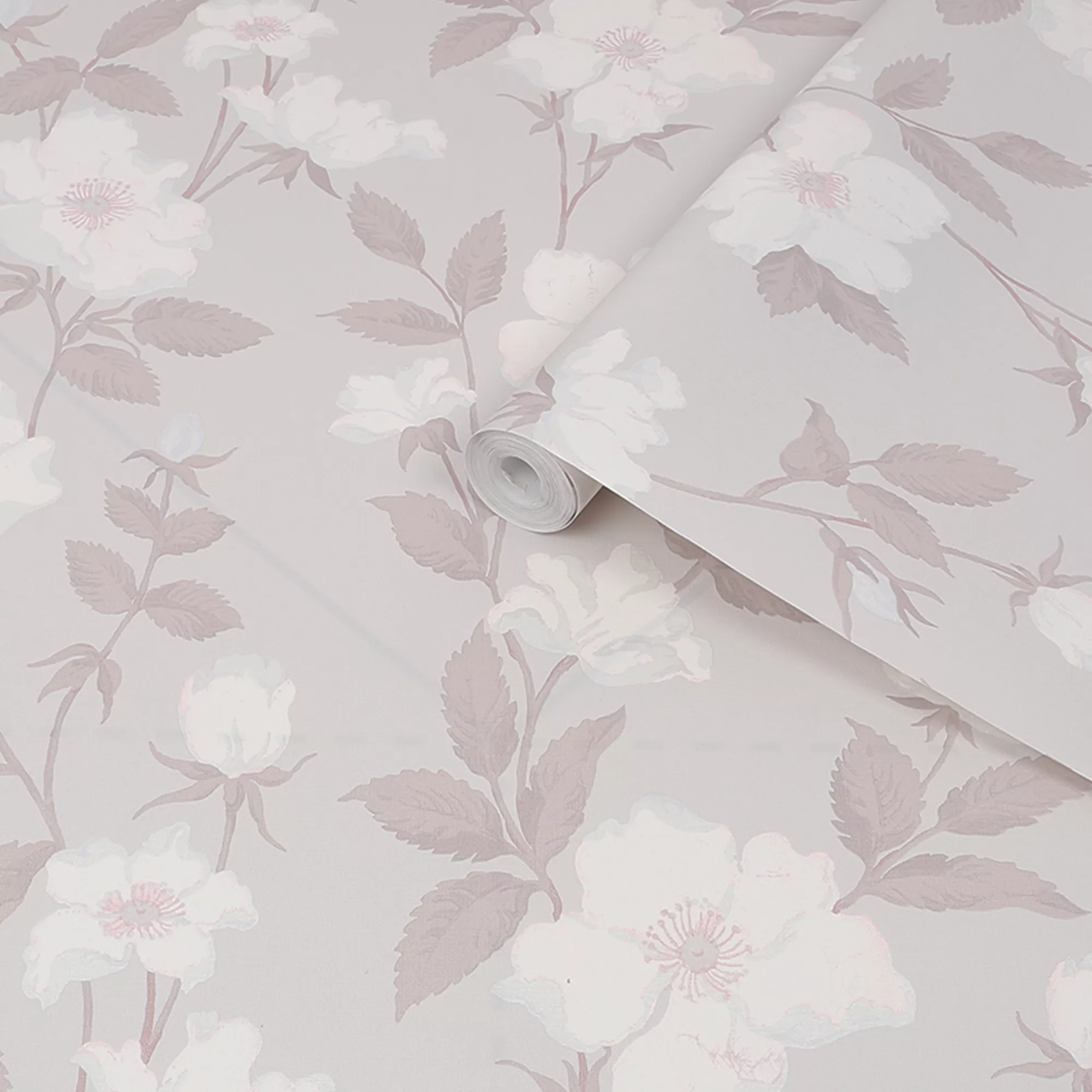 Laura Ashley Fleurir Sugared Violet Floral Smooth Wallpaper 2 Laura Ashley Fleurir Sugared Violet Floral Smooth Wallpaper - Image 2