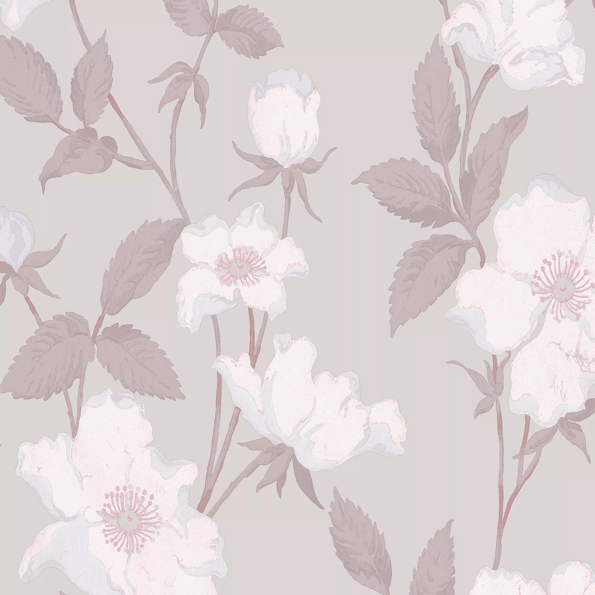 Laura Ashley Fleurir Sugared Violet Floral Smooth Wallpaper 3 Laura Ashley Fleurir Sugared Violet Floral Smooth Wallpaper - Image 3