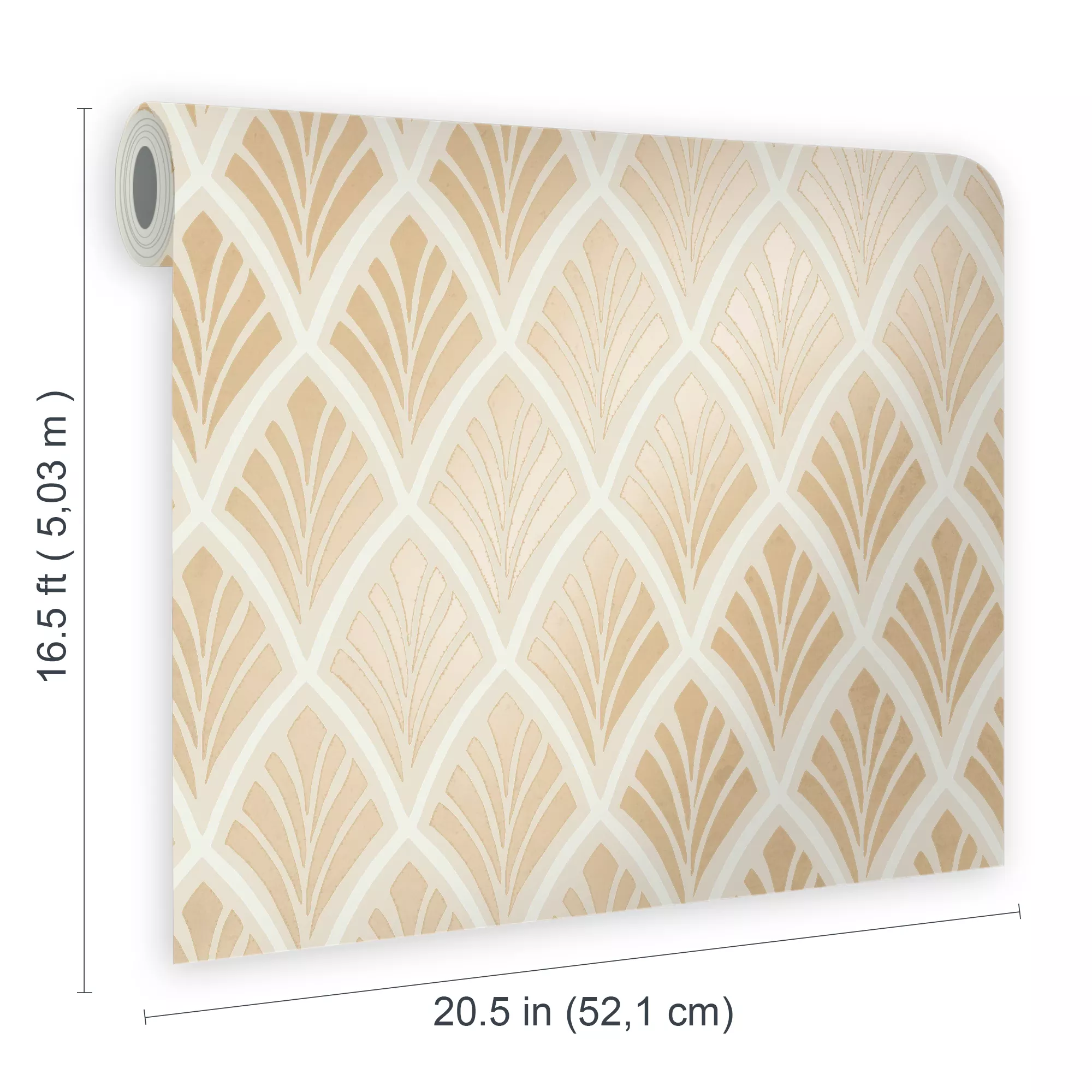 Laura Ashley Florin Geometric Gold Effect Smooth Wallpaper 6 Laura Ashley Florin Geometric Gold Effect Smooth Wallpaper - Image 6