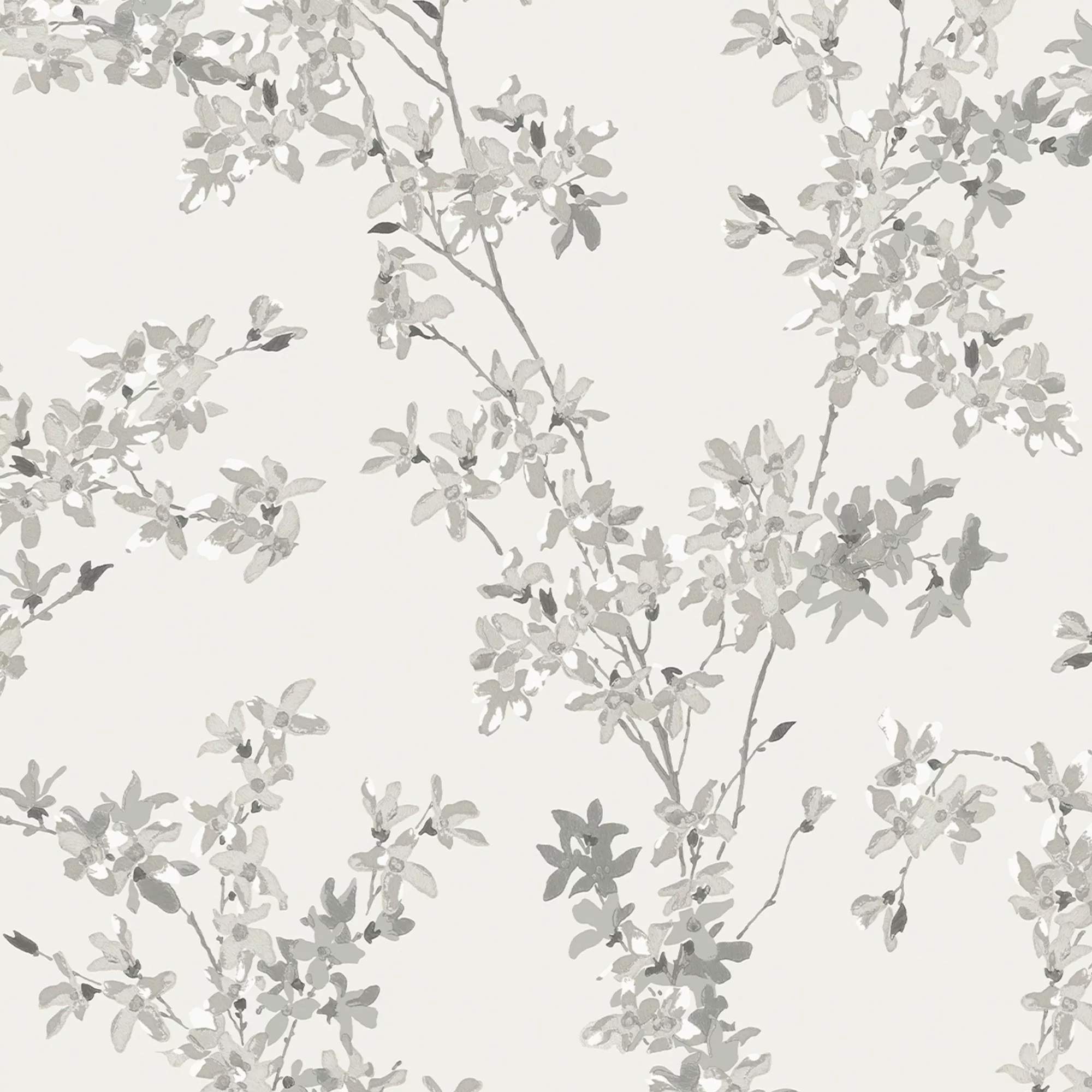 Laura Ashley Forstyhia Steel Floral Smooth Wallpaper 2 Laura Ashley Forstyhia Steel Floral Smooth Wallpaper - Image 2