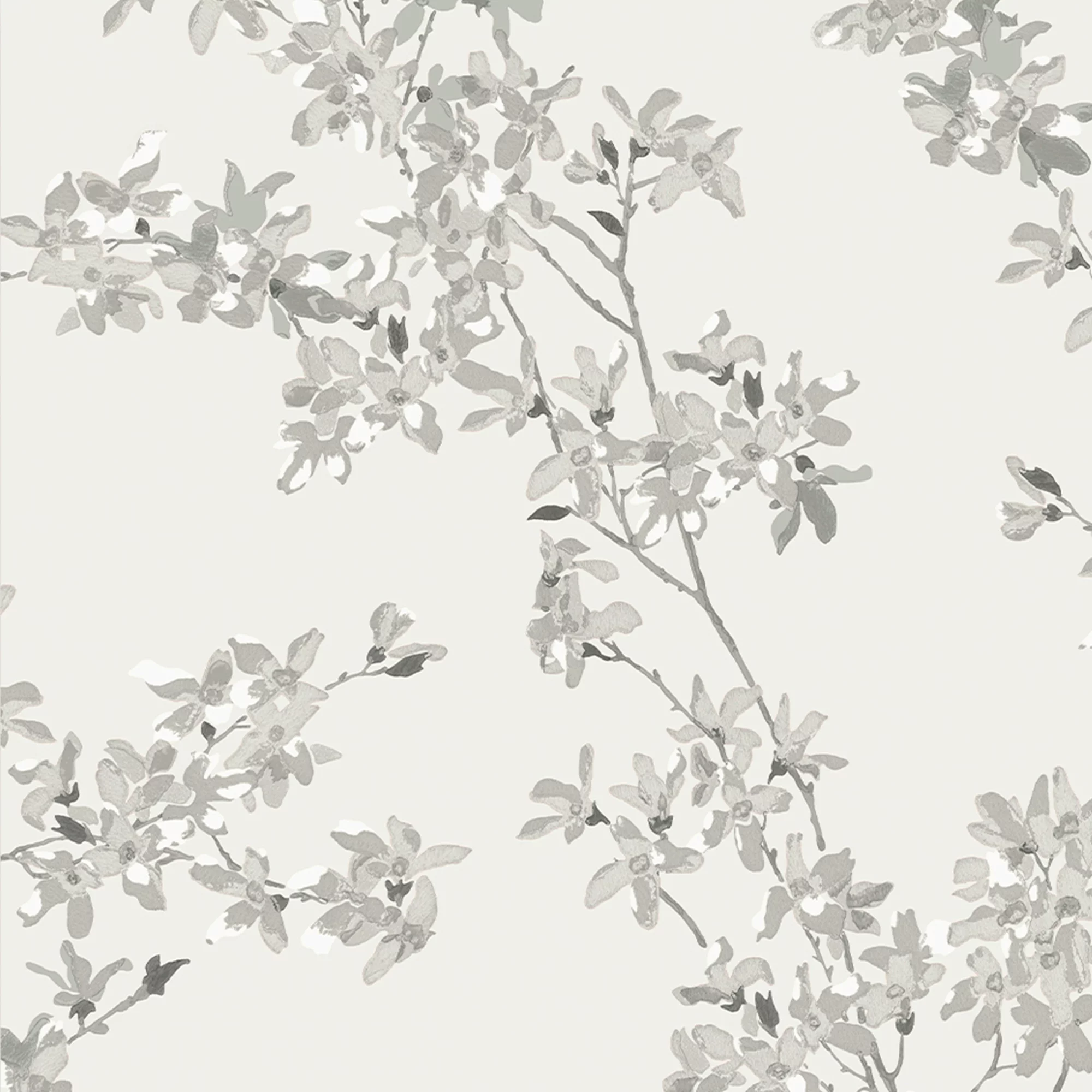 Laura Ashley Forstyhia Steel Floral Smooth Wallpaper 3 Laura Ashley Forstyhia Steel Floral Smooth Wallpaper - Image 3