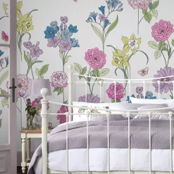 Laura Ashley Gilly Multicolour Floral Matt Mural -Laura Ashley Sales Store laura ashley gilly multicolour floral matt mural5011583546576 03i bq