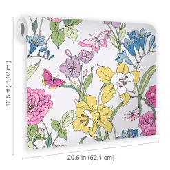 Laura Ashley Gilly Multicolour Floral Smooth Wallpaper -Laura Ashley Sales Store laura ashley gilly multicolour floral smooth wallpaper5011583545876 02t bq