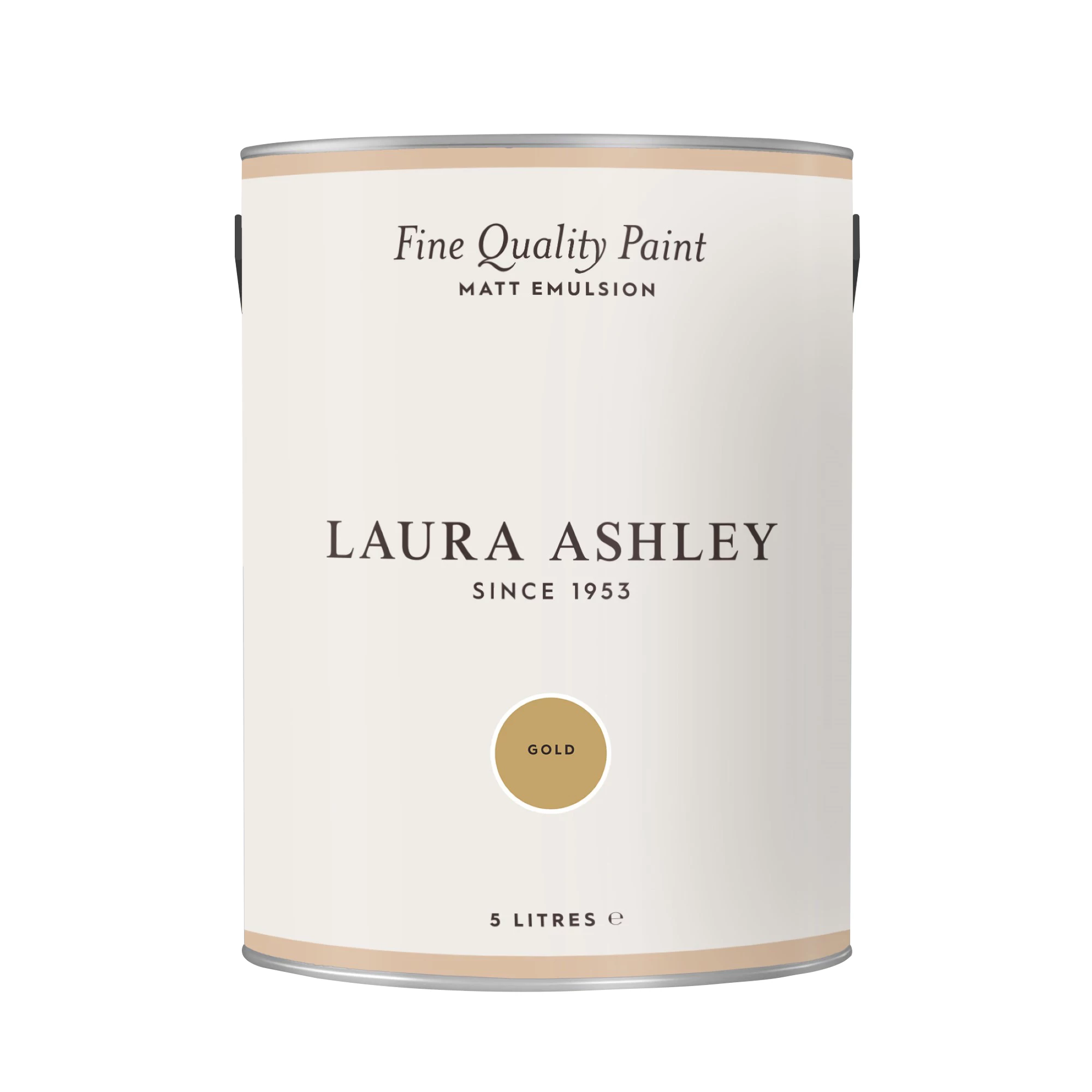 Laura Ashley Gold Matt Emulsion Paint, 5L 2 Laura Ashley Gold Matt Emulsion Paint, 5L - Image 2