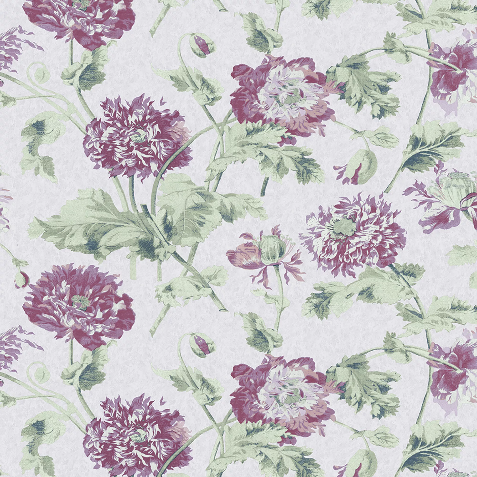 Laura Ashley Hepworth Grape Floral Smooth Wallpaper 2 Laura Ashley Hepworth Grape Floral Smooth Wallpaper - Image 2