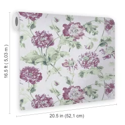 Laura Ashley Hepworth Grape Floral Smooth Wallpaper 11 Laura Ashley Hepworth Grape Floral Smooth Wallpaper -Laura Ashley Sales Store laura ashley hepworth grape floral smooth wallpaper5011583493108 02t bq