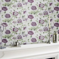 Laura Ashley Hepworth Grape Floral Smooth Wallpaper 9 Laura Ashley Hepworth Grape Floral Smooth Wallpaper -Laura Ashley Sales Store laura ashley hepworth grape floral smooth wallpaper5011583493108 20i bq