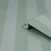 Laura Ashley Heritage Inspired Green Stripe Smooth Wallpaper