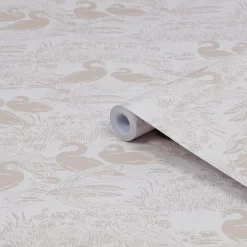 Laura Ashley Heritage Inspired Grey Animal Smooth Wallpaper