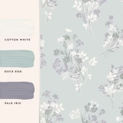 Laura Ashley Igerna Blue, Purple & Green Floral Smooth Wallpaper 10 Laura Ashley Igerna Blue, Purple & Green Floral Smooth Wallpaper -Laura Ashley Sales Store laura ashley igerna blue purple green floral smooth wallpaper5011583546200 03t bq