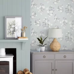 Laura Ashley Igerna Blue, Purple & Green Floral Smooth Wallpaper 11 Laura Ashley Igerna Blue, Purple & Green Floral Smooth Wallpaper -Laura Ashley Sales Store laura ashley igerna blue purple green floral smooth wallpaper5011583546200 20i bq