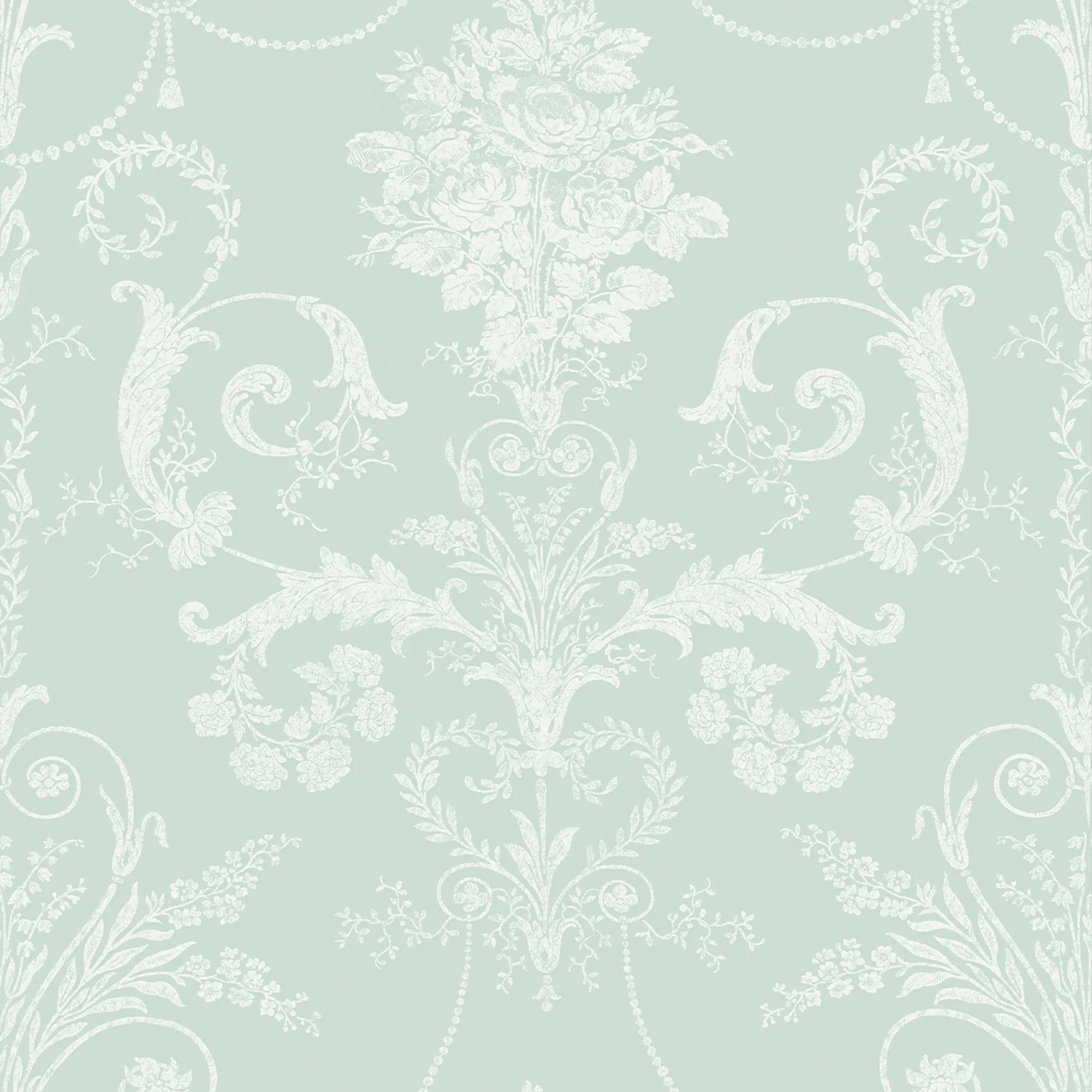 Laura Ashley Josette Duck Egg Damask Smooth Wallpaper 1 Laura Ashley Josette Duck Egg Damask Smooth Wallpaper