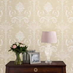 Laura Ashley Josette Linen Damask Smooth Wallpaper -Laura Ashley Sales Store laura ashley josette linen damask smooth wallpaper5011583467963 20i bq