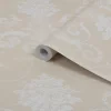 Laura Ashley Josette Linen Damask Smooth Wallpaper