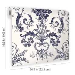 Laura Ashley Josette Midnight & Off White Damask Smooth Wallpaper 11 Laura Ashley Josette Midnight & Off White Damask Smooth Wallpaper -Laura Ashley Sales Store laura ashley josette midnight off white damask smooth wallpaper5011583468052 02t bq