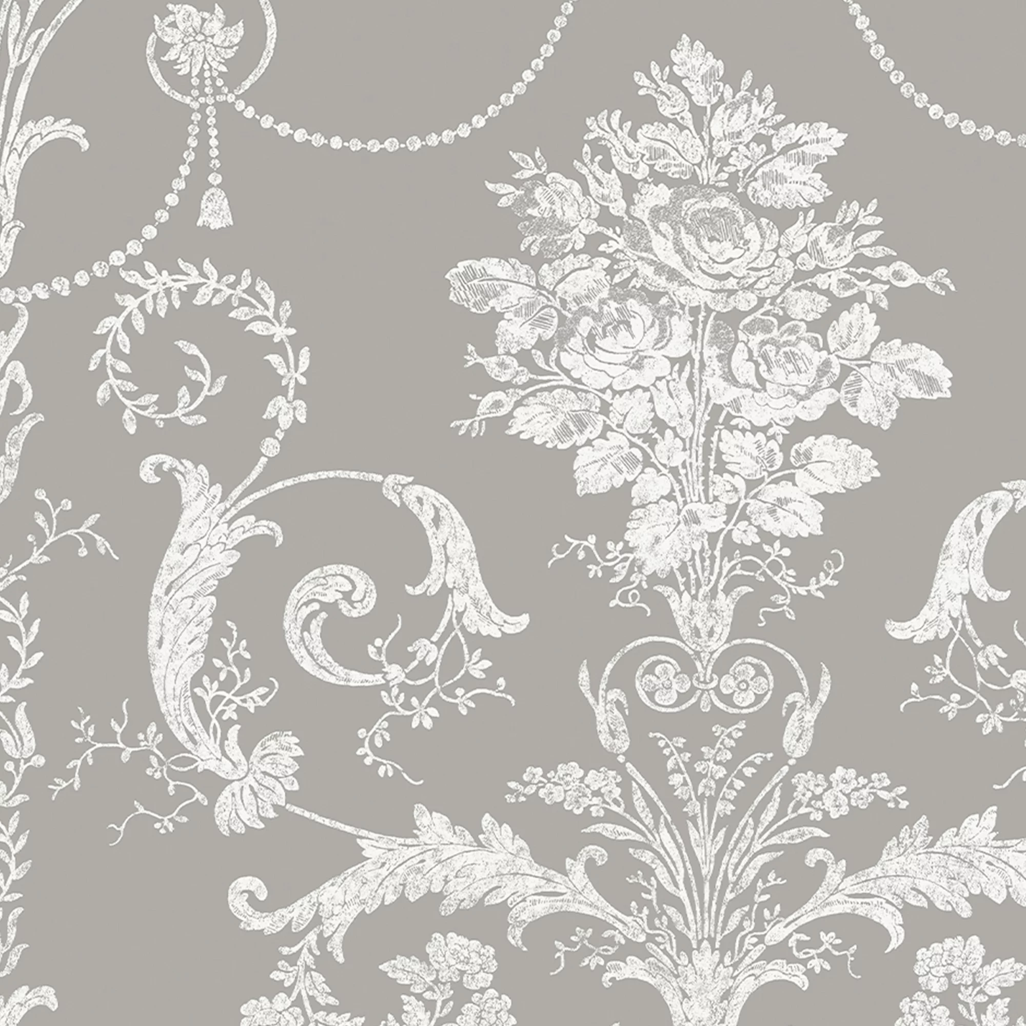 Laura Ashley Josette Steel Damask Smooth Wallpaper 3 Laura Ashley Josette Steel Damask Smooth Wallpaper - Image 3