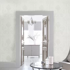 Laura Ashley Josette White Damask Smooth Wallpaper -Laura Ashley Sales Store laura ashley josette white damask smooth wallpaper5011583467901 20i bq
