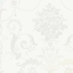 Laura Ashley Josette White Damask Smooth Wallpaper -Laura Ashley Sales Store laura ashley josette white damask smooth wallpaper5011583467901 37c bq