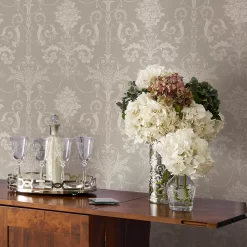 Laura Ashley Josette White & Dove Grey Damask Smooth Wallpaper 8 Laura Ashley Josette White & Dove Grey Damask Smooth Wallpaper -Laura Ashley Sales Store laura ashley josette white dove grey damask smooth wallpaper5011583467789 21i bq