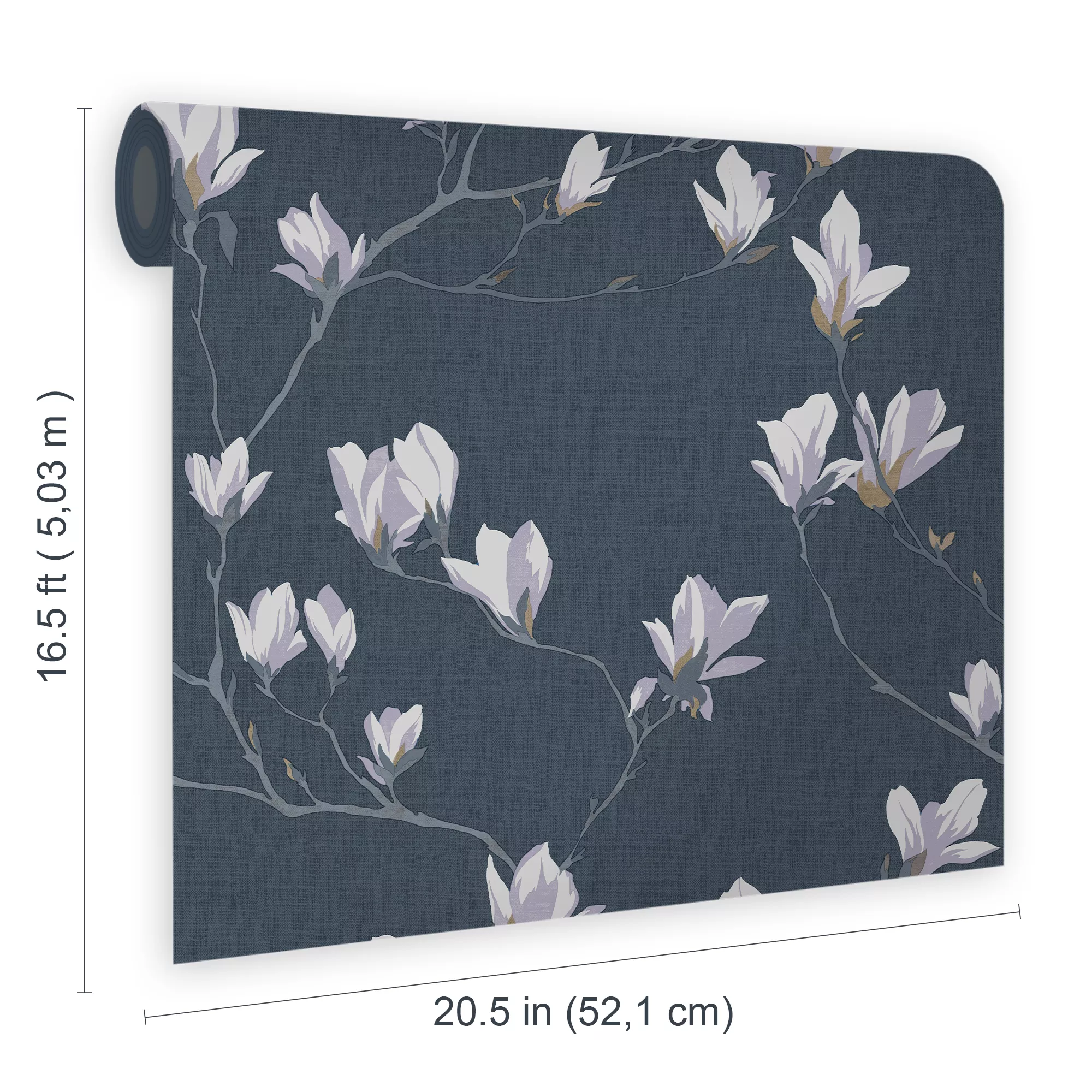 Laura Ashley Magnolia Grove Dusky Seaspray Floral Smooth Wallpaper 6 Laura Ashley Magnolia Grove Dusky Seaspray Floral Smooth Wallpaper - Image 6