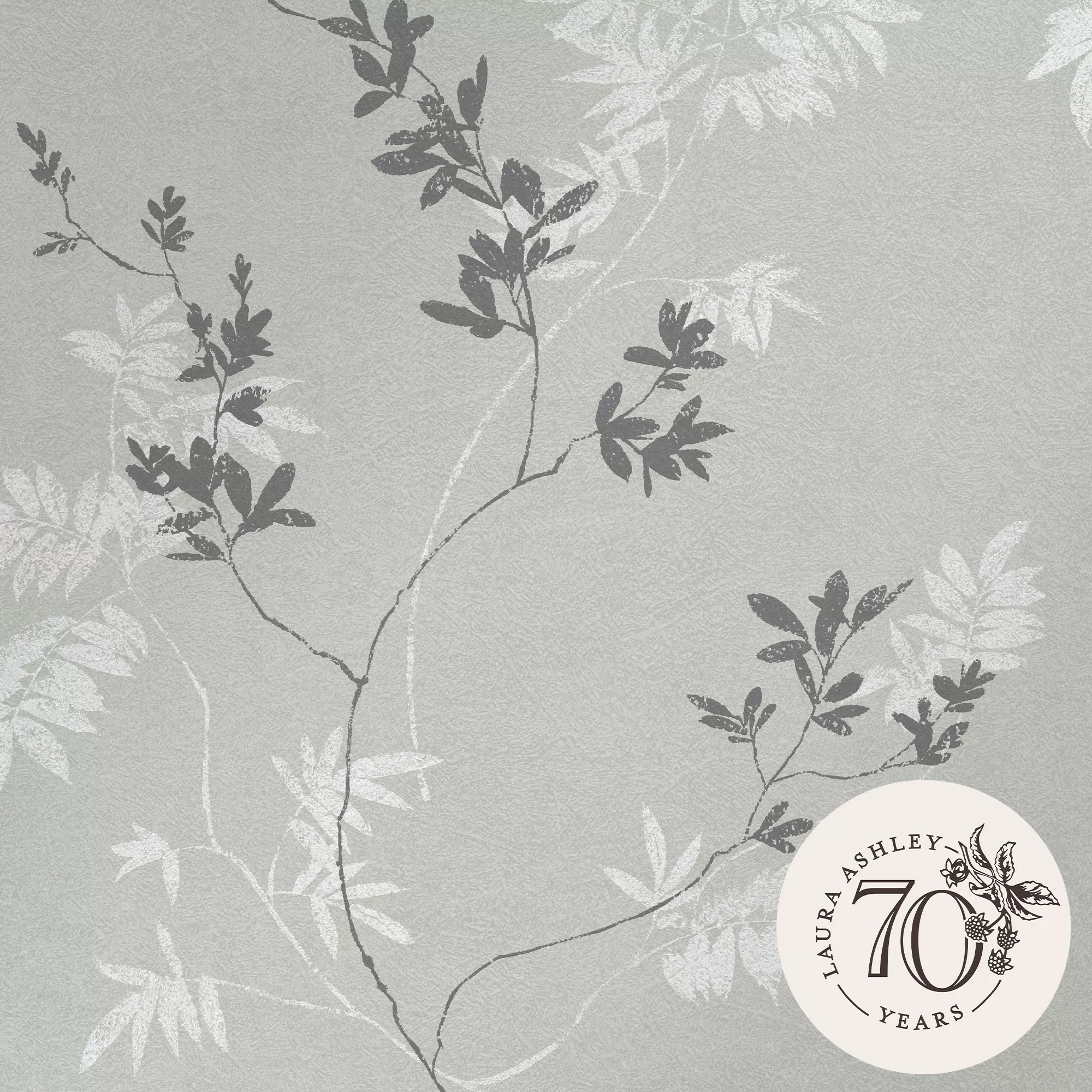 Laura Ashley Mari Green Floral Smooth Wallpaper 3 Laura Ashley Mari Green Floral Smooth Wallpaper - Image 3