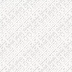 Laura Ashley Mr Jones White Geometric Smooth Wallpaper