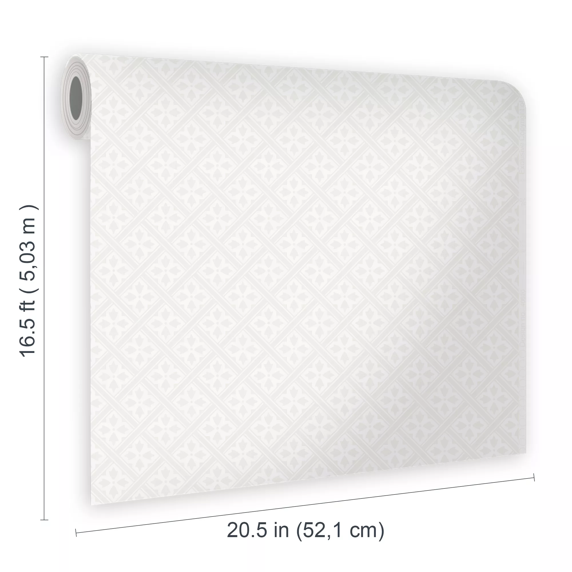 Laura Ashley Mr Jones White Geometric Smooth Wallpaper 6 Laura Ashley Mr Jones White Geometric Smooth Wallpaper - Image 6