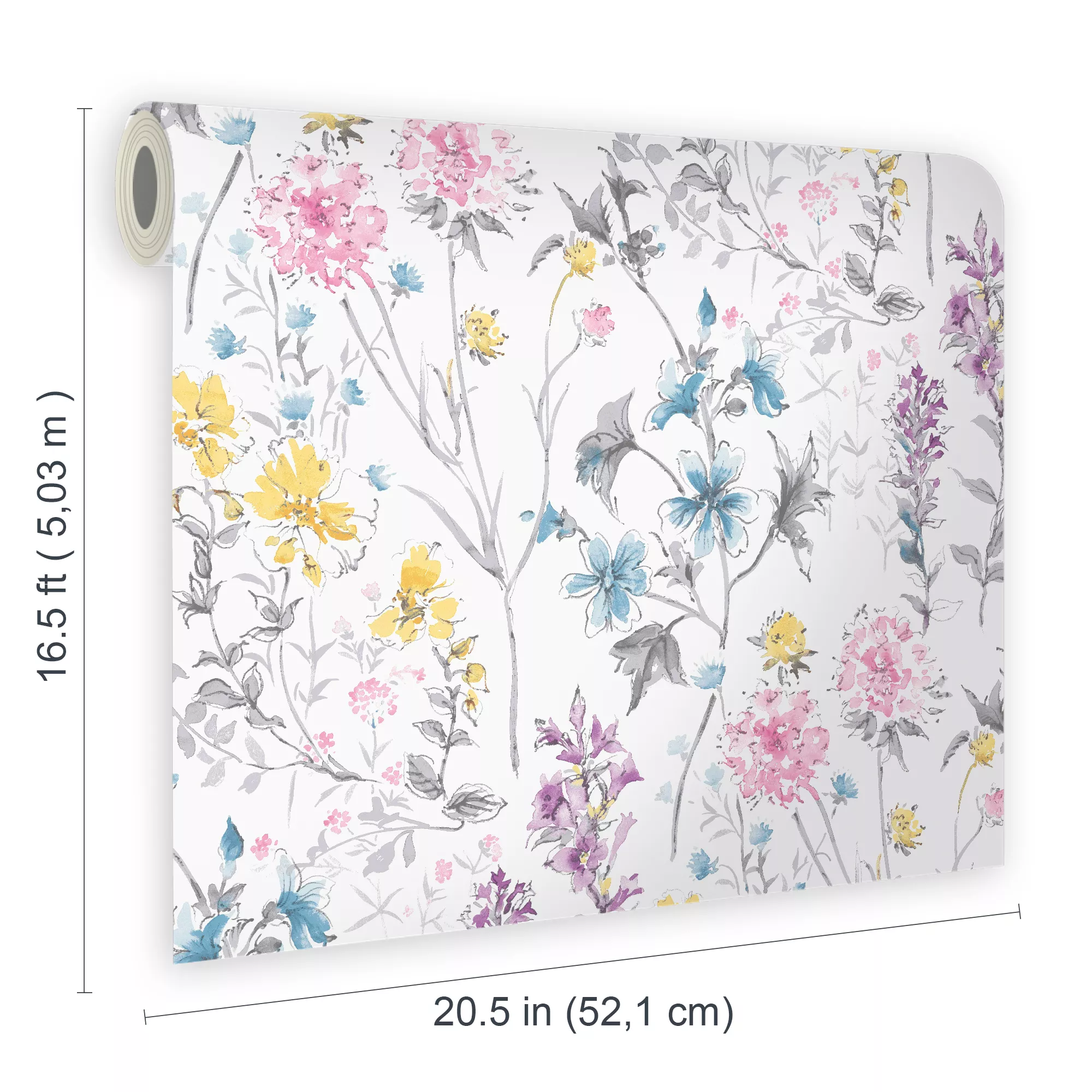 Laura Ashley Multicolour Wild Meadow Smooth Wallpaper 6 Laura Ashley Multicolour Wild Meadow Smooth Wallpaper - Image 6