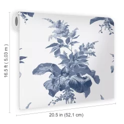 Laura Ashley Narberth Blue Leaves Smooth Wallpaper 13 Laura Ashley Narberth Blue Leaves Smooth Wallpaper -Laura Ashley Sales Store laura ashley narberth blue leaves smooth wallpaper5011583546026 02t bq