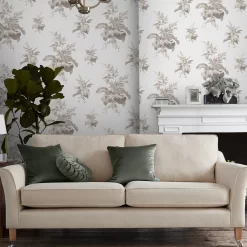 Laura Ashley Narberth Grey Leaves Smooth Wallpaper -Laura Ashley Sales Store laura ashley narberth grey leaves smooth wallpaper5011583545999 20i bq