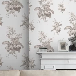 Laura Ashley Narberth Grey Leaves Smooth Wallpaper -Laura Ashley Sales Store laura ashley narberth grey leaves smooth wallpaper5011583545999 21i bq