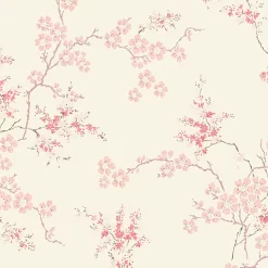 Laura Ashley Oriental Blush Blossom Smooth Wallpaper