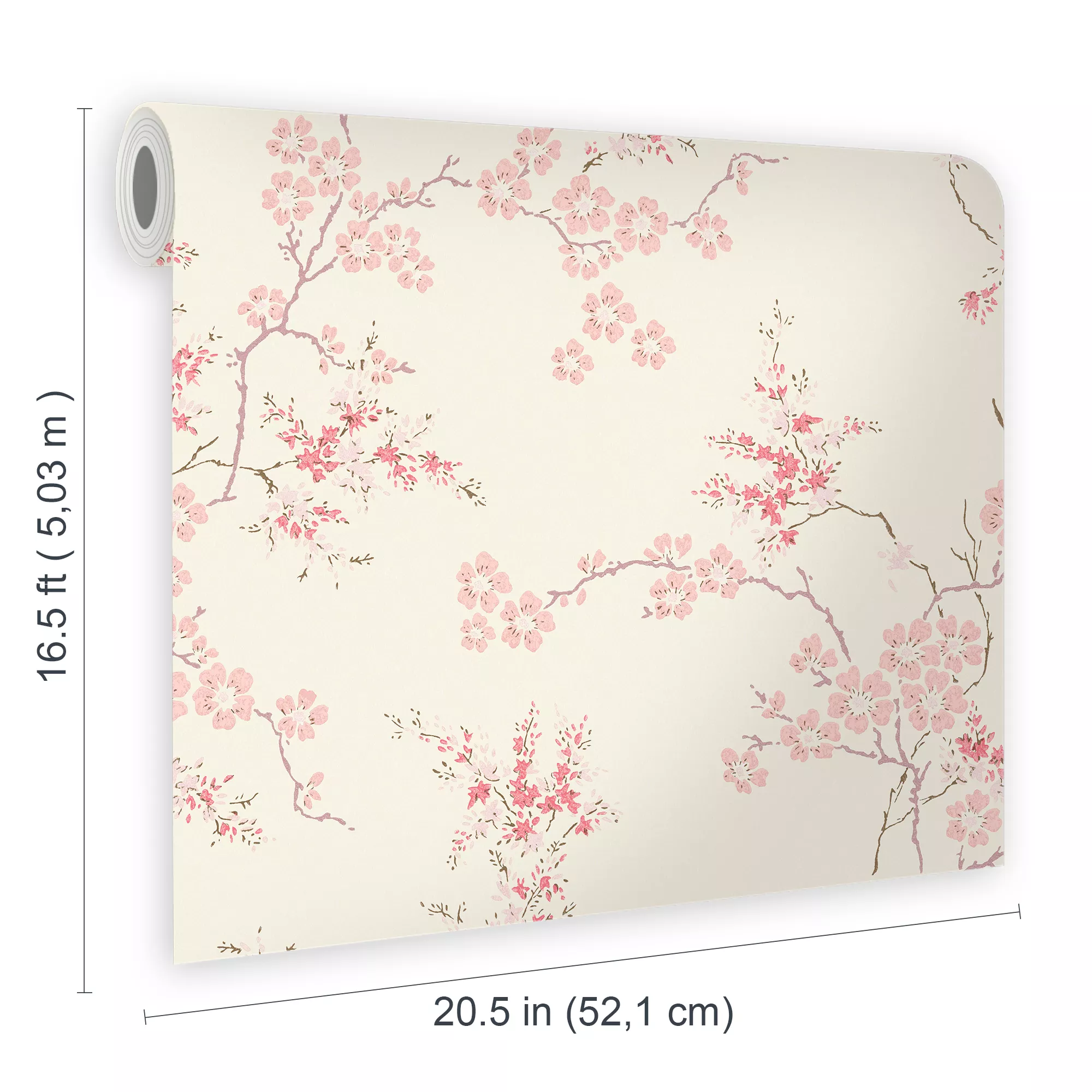 Laura Ashley Oriental Blush Blossom Smooth Wallpaper 6 Laura Ashley Oriental Blush Blossom Smooth Wallpaper - Image 6