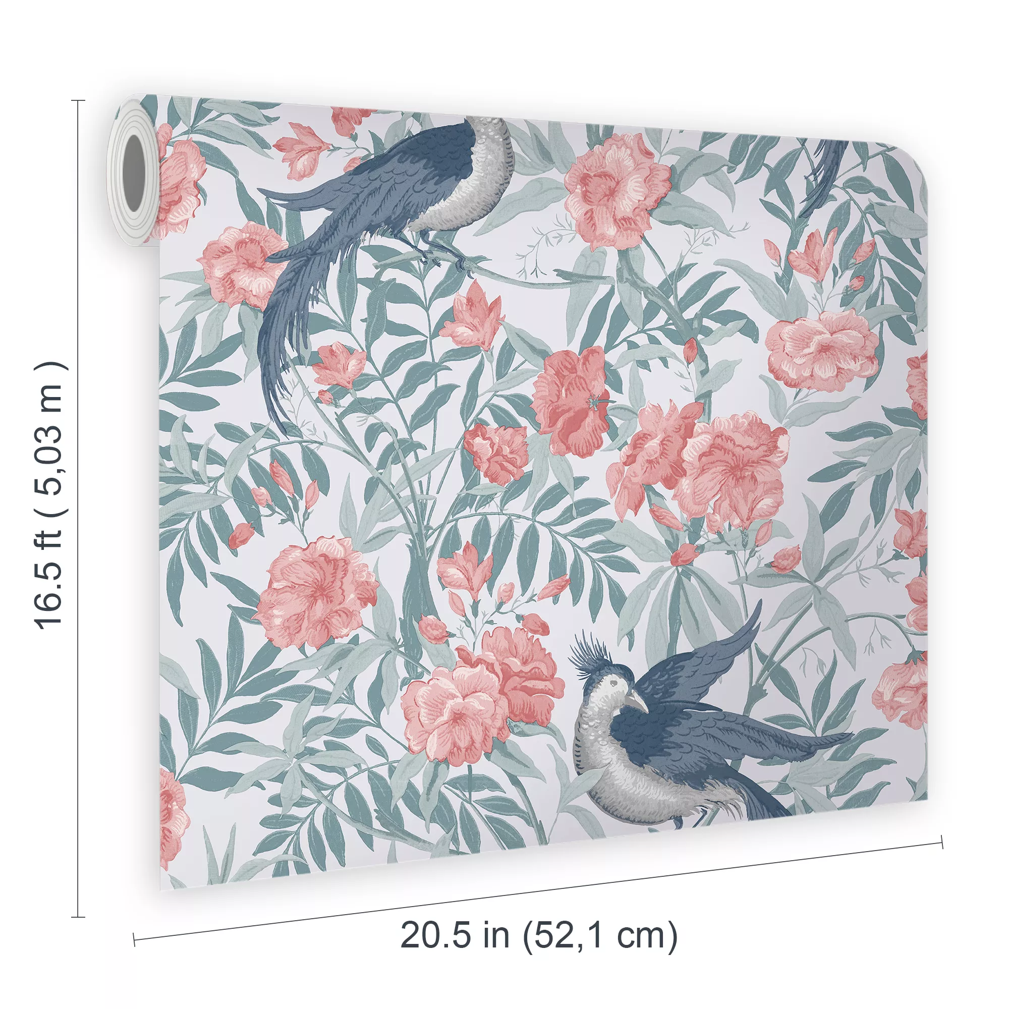 Laura Ashley Osterley Rosewood Floral Smooth Wallpaper 6 Laura Ashley Osterley Rosewood Floral Smooth Wallpaper - Image 6