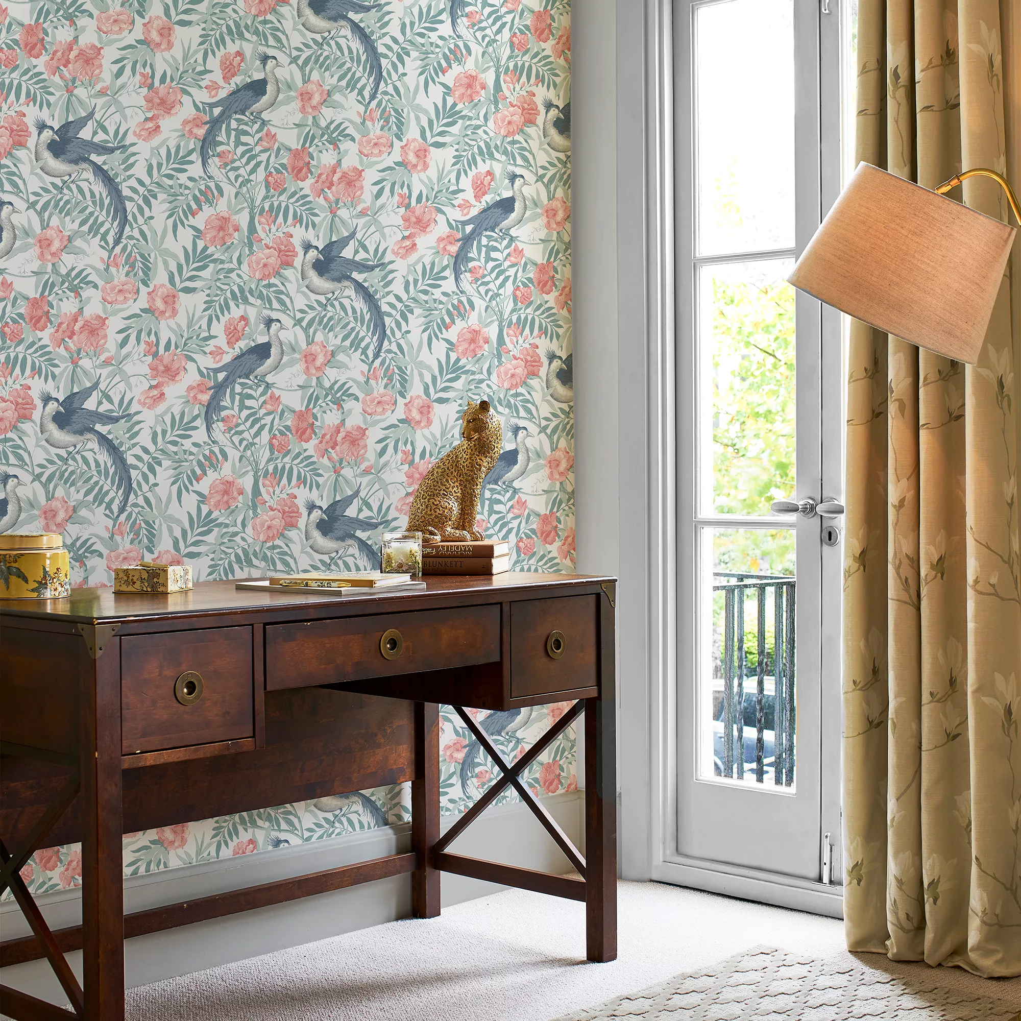 Laura Ashley Osterley Rosewood Floral Smooth Wallpaper 4 Laura Ashley Osterley Rosewood Floral Smooth Wallpaper - Image 4