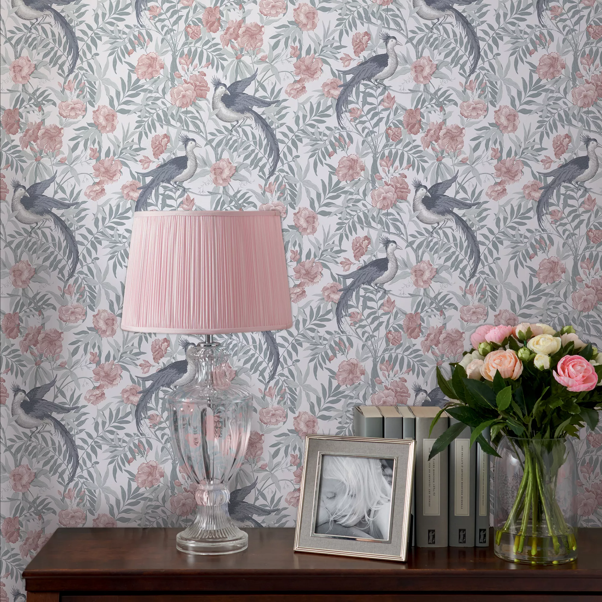 Laura Ashley Osterley Rosewood Floral Smooth Wallpaper 5 Laura Ashley Osterley Rosewood Floral Smooth Wallpaper - Image 5