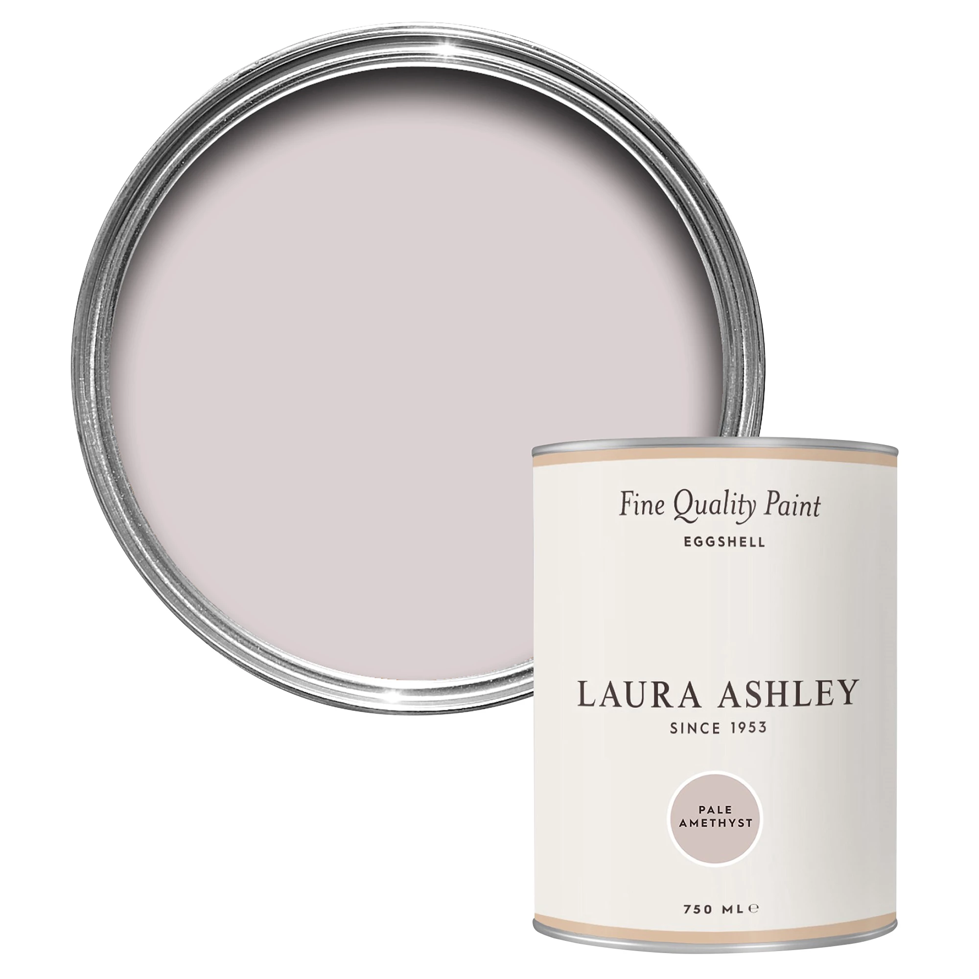 Laura Ashley Pale Amethyst Eggshell Emulsion Paint, 750ml 1 Laura Ashley Pale Amethyst Eggshell Emulsion Paint, 750ml