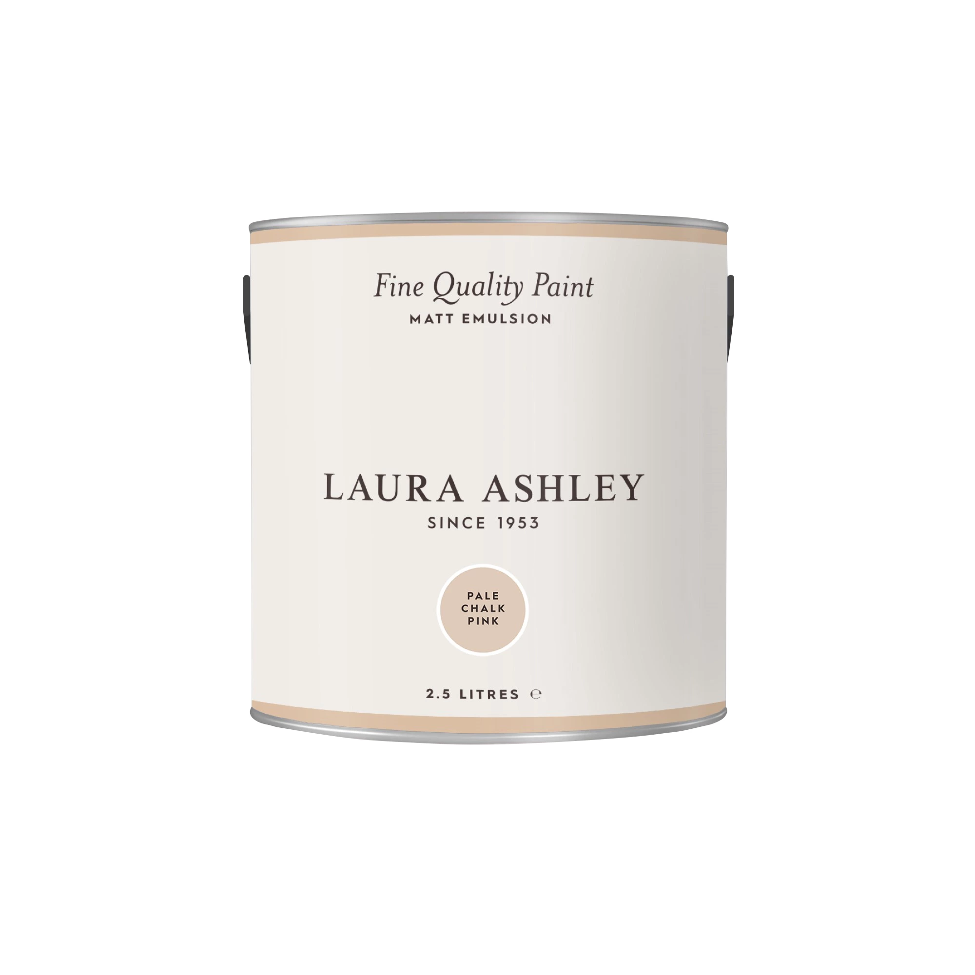 Laura Ashley Pale Chalk Pink Matt Emulsion Paint, 2.5L 4 Laura Ashley Pale Chalk Pink Matt Emulsion Paint, 2.5L - Image 4