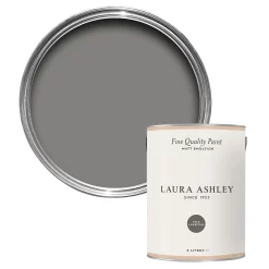 Laura Ashley Pale Charcoal Matt Emulsion Paint, 5L